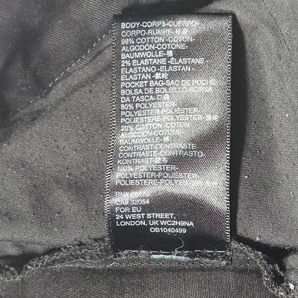 Urban Outfitters Wide Leg High Rise Button Front Dress Pants Black Minimalist S - Picture 8 of 11